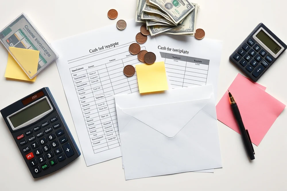 cash envelope budget template — Cash Envelope Budget Template (the finished result)