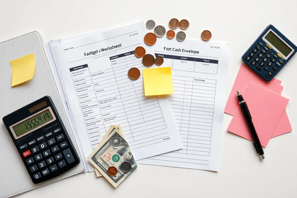fast cash envelope budget binder — Fast Cash Envelope Budget Binder (the finished result)