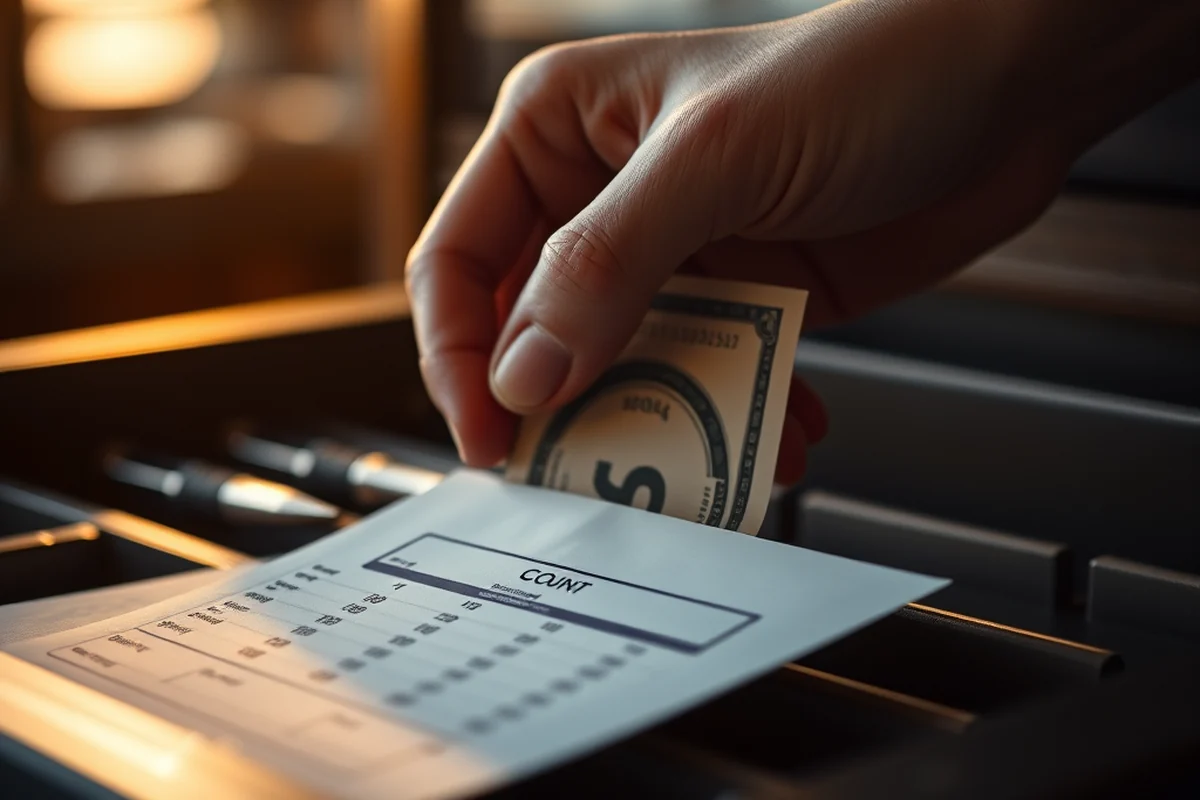 cash drawer count sheet — Cash Drawer Count Sheet (step by step)
